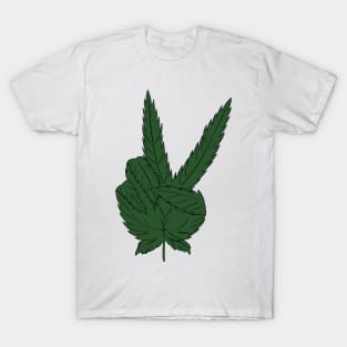 Marijuana Peace Sign T-Shirt